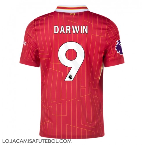 Camisa de Futebol Liverpool Darwin Nunez #9 Equipamento Principal 2024-25 Manga Curta